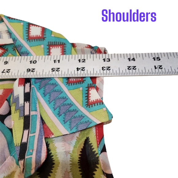 NWT BCBGMAXAZRIA Soft Guatemalan Sheer Sleeveless Collared Button-Up Tunic Sz M - Picture 14 of 15